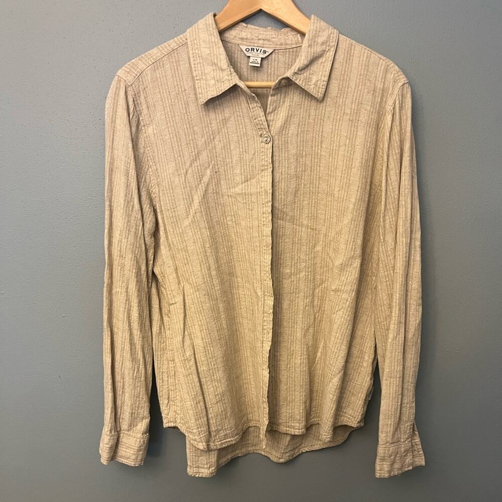 Orvis Linen Blend Button Down Shirt